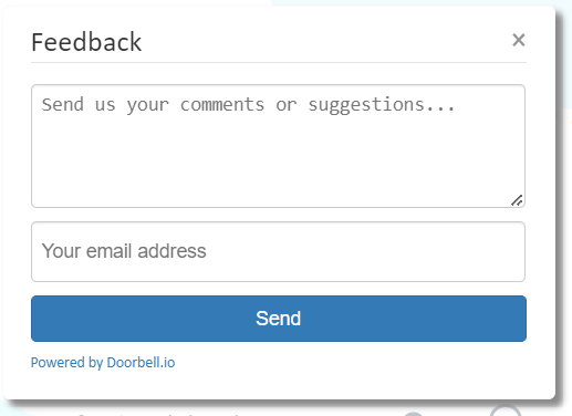 Feedback window